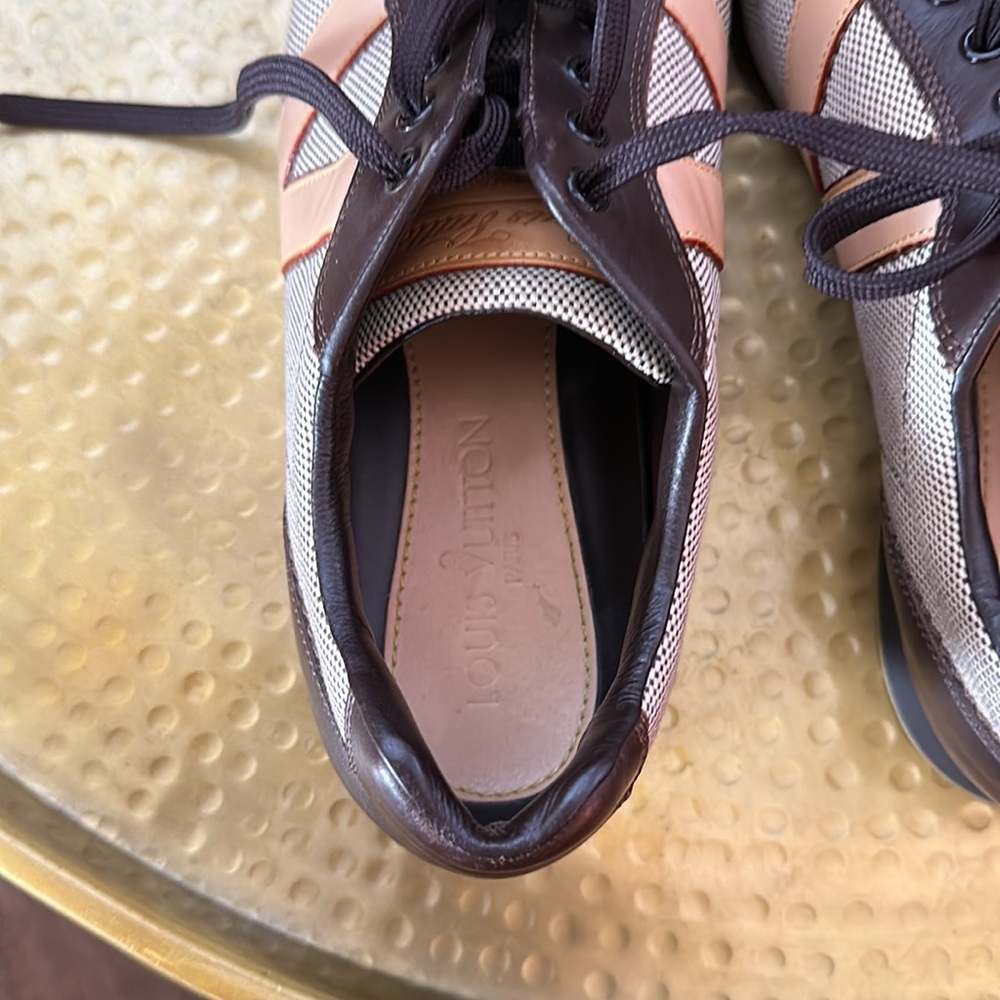 Authentic Vintage Louis Vuitton Leather Printed Sneakers - Picture 5 of 10